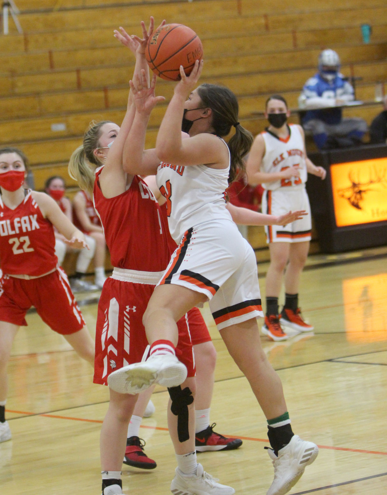 Colfax at Elk Mound girls basketball 1-25-21